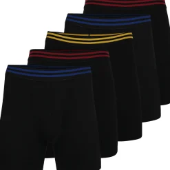 Best Bigdude 5 Pack Boxer Shorts Black Underwear