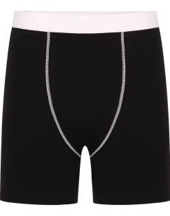 Outlet Bigdude 4 Pack Contrast Boxer Shorts Black Underwear