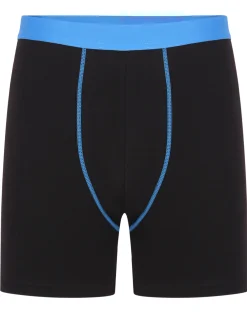 Outlet Bigdude 4 Pack Contrast Boxer Shorts Black Underwear