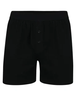 Discount Bigdude 3 Pack Loose Boxer Shorts Black Underwear