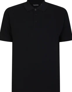 Hot Bigdude 3 Pack Plain Polo Shirts Black Polo Shirts