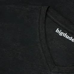 Clearance Bigdude 3 Pack Plain T-Shirts Black T-shirts