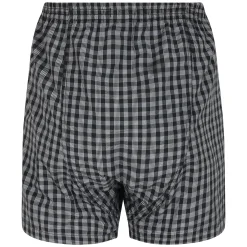 Online Bigdude 3 Pack Woven Boxer Shorts Navy Underwear