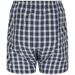 Online Bigdude 3 Pack Woven Boxer Shorts Navy Underwear