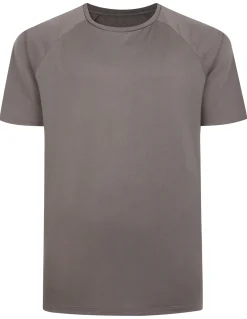 Outlet Bigdude Active Raglan T-Shirt Charcoal T-shirts