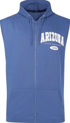 Sale Bigdude Arizona Sleeveless Loopback Hoody Deep Blue Hoodies