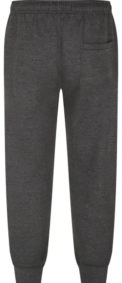 Online Bigdude Basic Cuffed Joggers Twin Pack Black/Charcoal Sweatpants