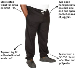 Fashion Bigdude Basic Joggers Black Pants|Cardigans