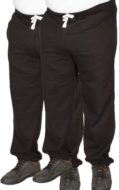 Hot Bigdude Basic Joggers Twin Pack Black Sweatpants