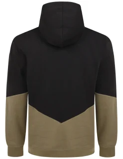 Outlet Bigdude Block Panel Hoody Black/Khaki Tall Hoodies