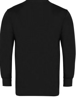 Hot Bigdude Brushed Fleece Cardigan Black Sweatshirts & Cardigans