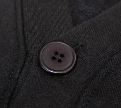 Hot Bigdude Brushed Fleece Cardigan Black Sweatshirts & Cardigans