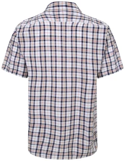 Discount Bigdude Button Down Collar Checked Shirt Yellow/Navy Casual Shirts