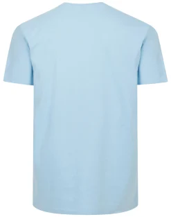 New Bigdude California Print T-Shirt Light Blue T-shirts