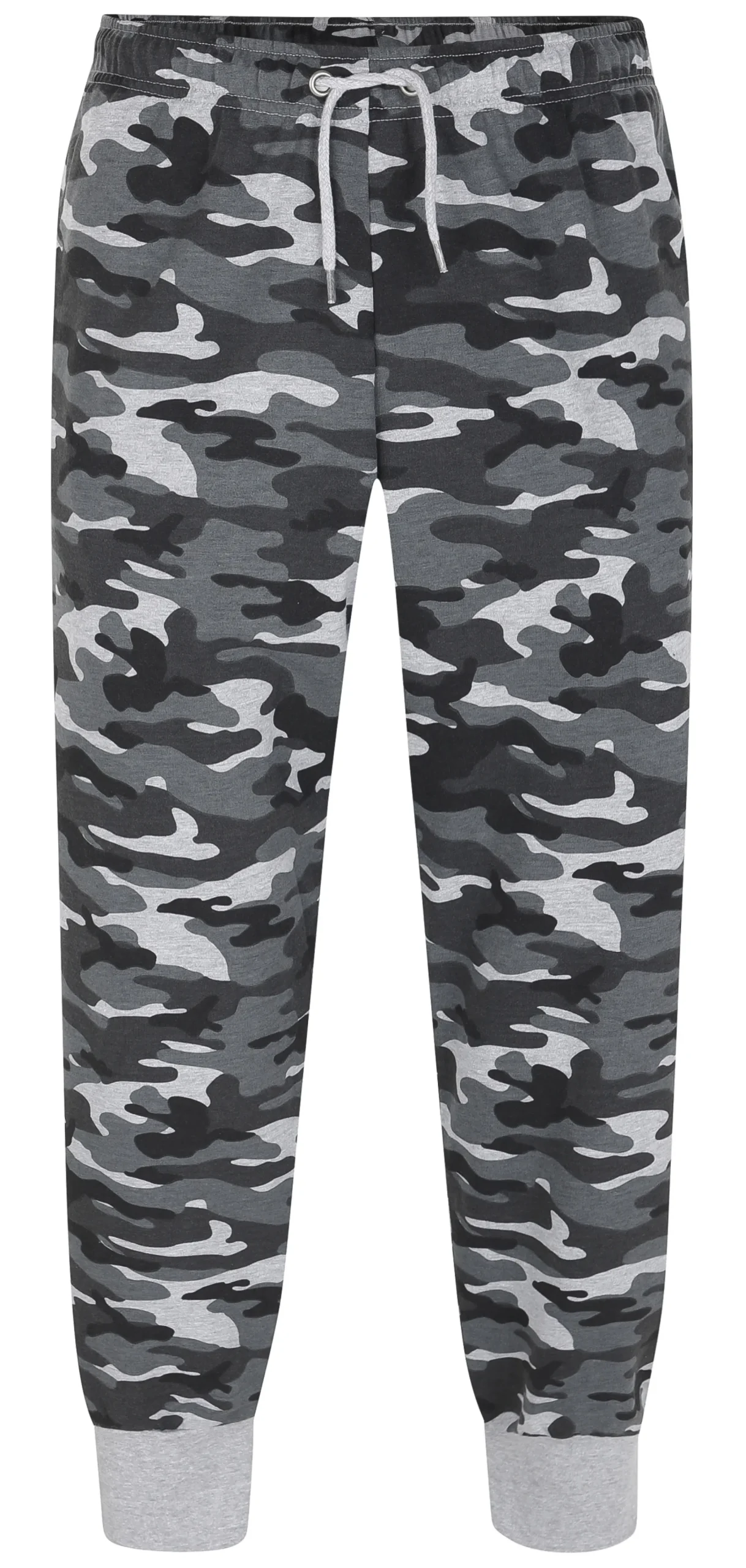Fashion Bigdude Camo Joggers Charcoal Sweatpants