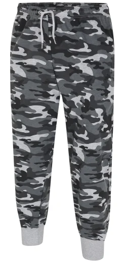Fashion Bigdude Camo Joggers Charcoal Sweatpants