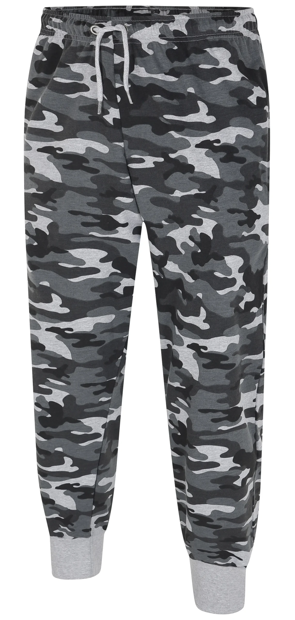 Fashion Bigdude Camo Joggers Charcoal Sweatpants