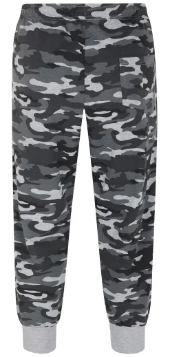 Fashion Bigdude Camo Joggers Charcoal Sweatpants