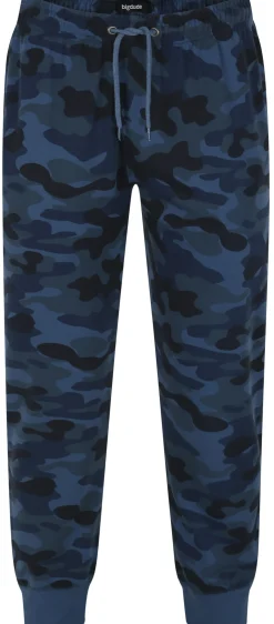 New Bigdude Camo Joggers Navy Sweatpants