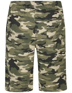 Discount Bigdude Camo Loop Back Shorts Khaki Shorts