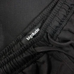 Online Bigdude Camo Side Panel Loopback Jogger Shorts Black Shorts
