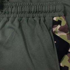 Fashion Bigdude Camo Side Panel Loopback Jogger Shorts Green Shorts