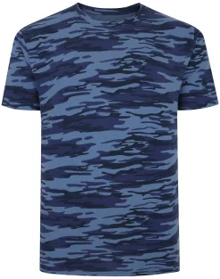 Hot Bigdude Camo T-Shirt Navy T-shirts
