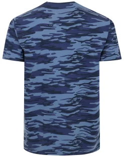 Hot Bigdude Camo T-Shirt Navy T-shirts