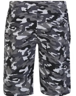 Online Bigdude Camouflage Print Jogger Shorts Charcoal Shorts