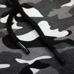 Online Bigdude Camouflage Print Jogger Shorts Charcoal Shorts