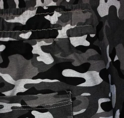 Online Bigdude Camouflage Print Jogger Shorts Charcoal Shorts