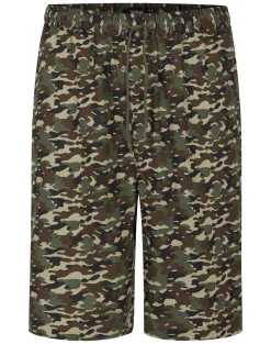 Clearance Bigdude Camouflage Print Cotton Shorts Sand Shorts