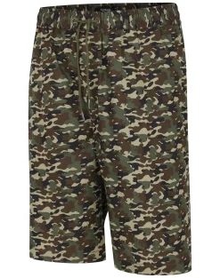 Clearance Bigdude Camouflage Print Cotton Shorts Sand Shorts