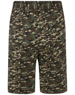 Clearance Bigdude Camouflage Print Cotton Shorts Sand Shorts