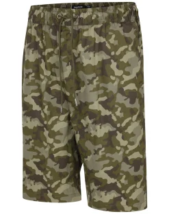 Clearance Bigdude Camouflage Print Cotton Shorts Khaki Shorts