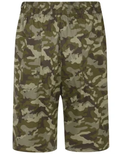 Clearance Bigdude Camouflage Print Cotton Shorts Khaki Shorts
