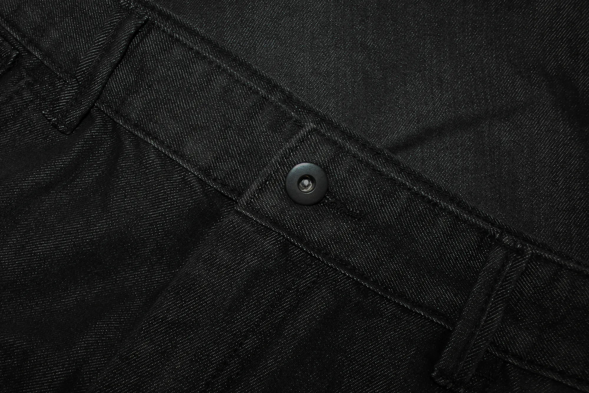 Online Bigdude Cargo Denim Shorts Black Shorts