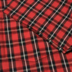 Hot Bigdude Checked Poplin Short Sleeve Shirt Pepper Red/Black Casual Shirts