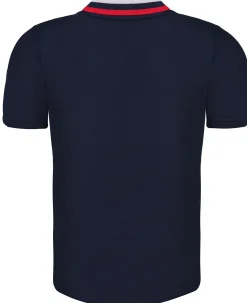 New Bigdude Chunky Tipped Polo Shirt Navy Polo Shirts