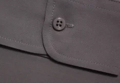 Online Bigdude Classic Long Sleeve Poplin Shirt Charcoal Dress Shirts