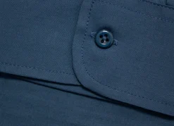 Online Bigdude Classic Long Sleeve Poplin Shirt Petrol Dress Shirts