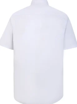 Online Bigdude Classic Short Sleeve Poplin Shirt White Dress Shirts