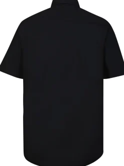 Best Bigdude Classic Short Sleeve Poplin Shirt Black Dress Shirts