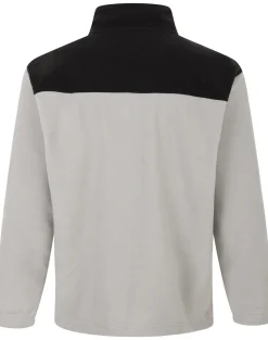 Fashion Bigdude Colour Block Lightweight Fleece Jacket Black Coats & Jackets