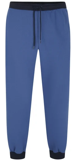Online Bigdude Contrast Joggers Deep Blue/Navy Sweatpants