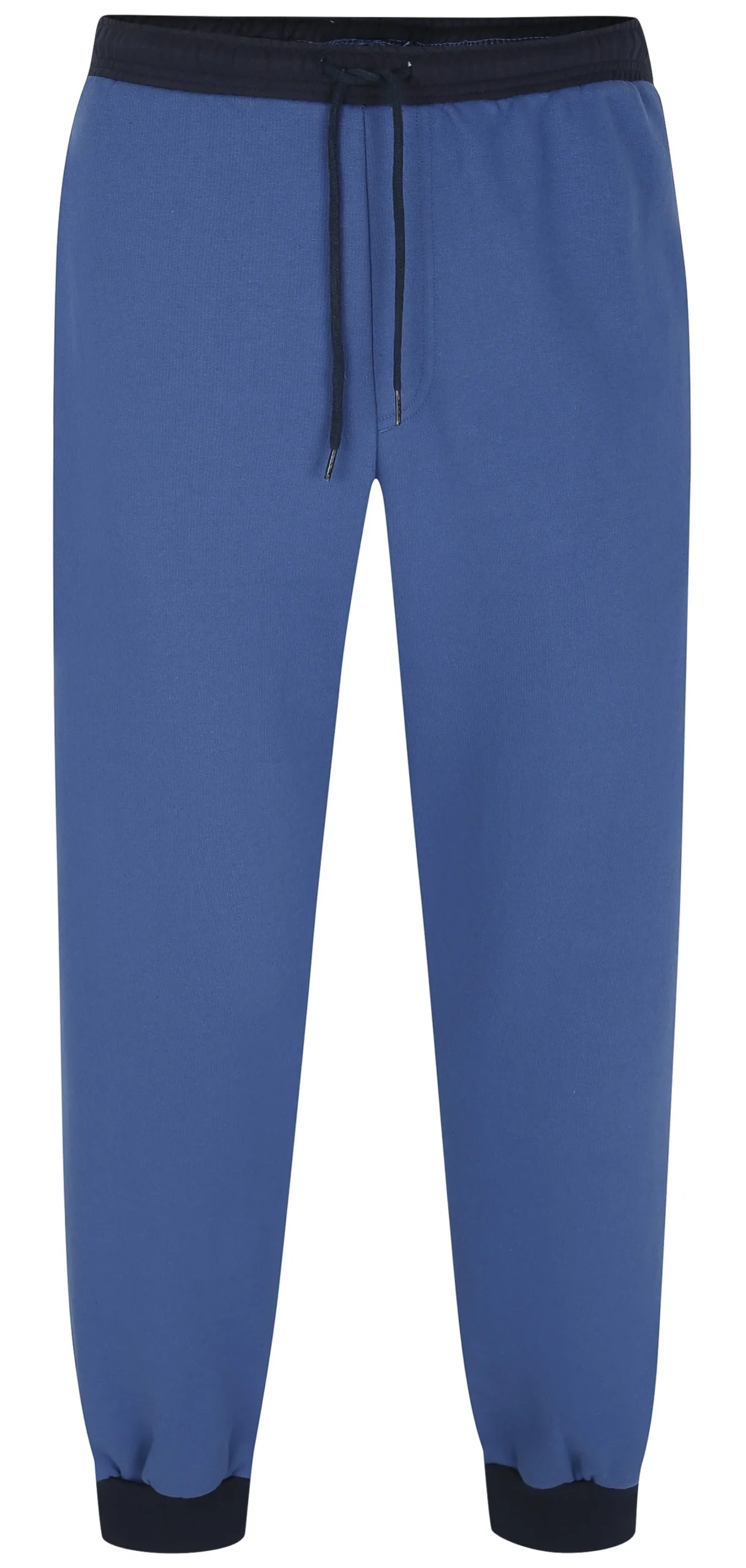 Online Bigdude Contrast Joggers Deep Blue/Navy Sweatpants