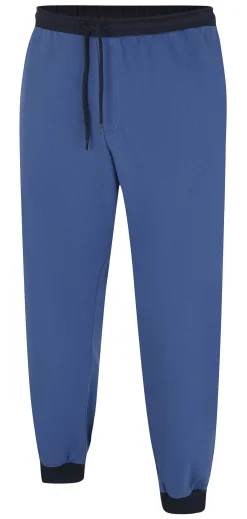 Online Bigdude Contrast Joggers Deep Blue/Navy Sweatpants