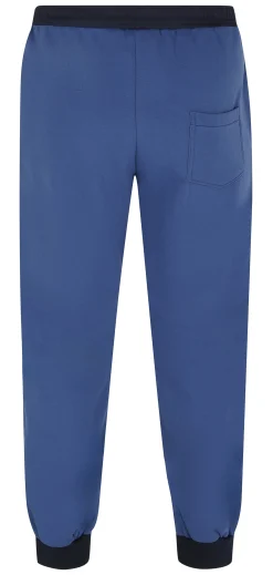 Online Bigdude Contrast Joggers Deep Blue/Navy Sweatpants