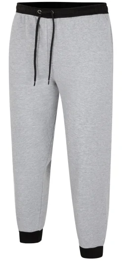 Fashion Bigdude Contrast Joggers Grey Marl/Black Sweatpants