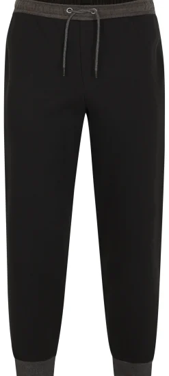 Outlet Bigdude Contrast Joggers Black/Charcoal Sweatpants